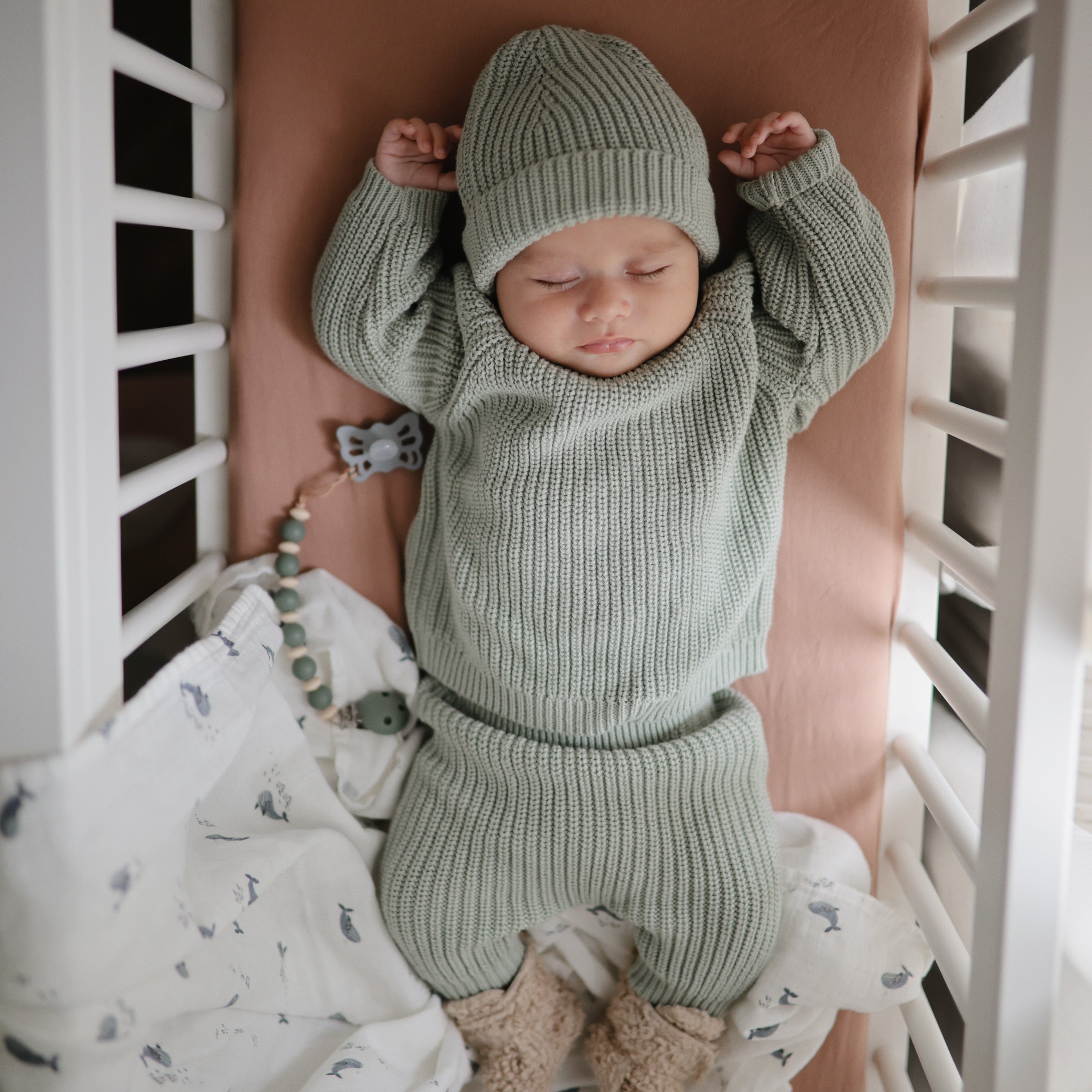 Image of Organic Cotton Muslin Swaddle Blanket